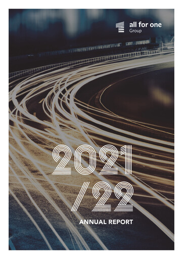 Thumbnail All for One Group Annual Report 2021-2022