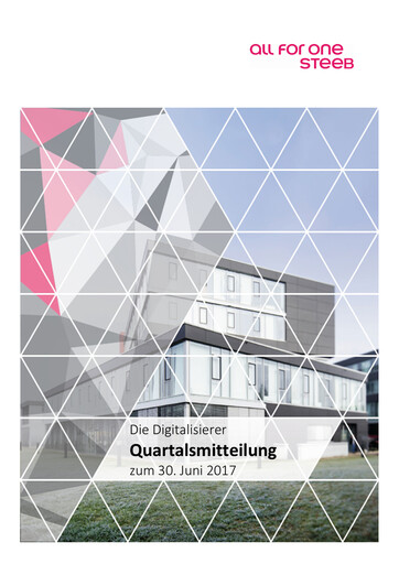 Thumbnail All for One Group Quarterly Report 2017-q3