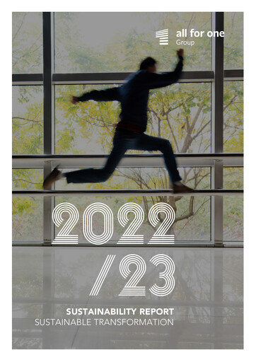 Thumbnail All for One Group Sustainability Report 2022-2023