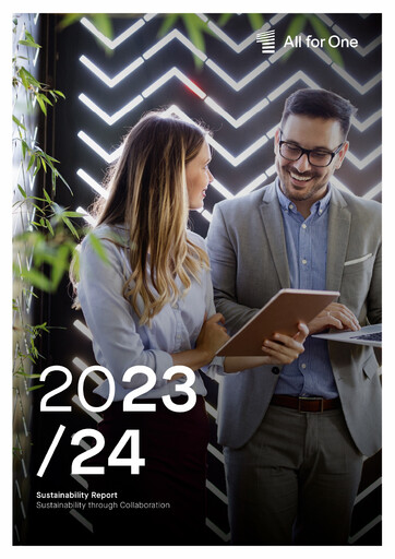Thumbnail All for One Group Sustainability Report 2023-2024