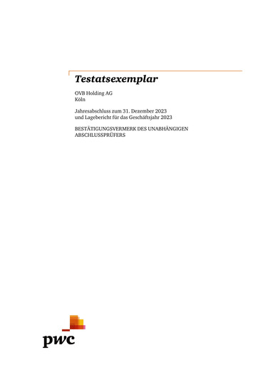 Thumbnail OVB Holding Financial Statement 2023