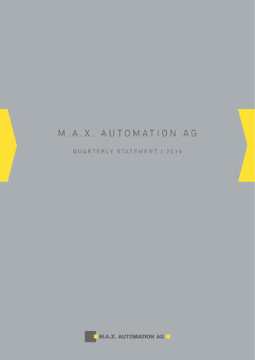 Vorschaubild MAX Automation Quartalsbericht 2016-q1