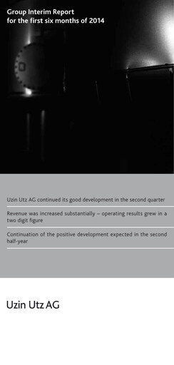 Miniature Uzin Utz Rapport semestriel 2014-h1