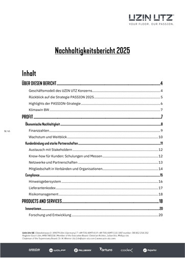 Miniature Uzin Utz Rapport de durabilité 2025