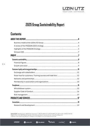 Miniature Uzin Utz Rapport de durabilité 2025