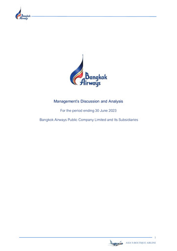 Thumbnail Bangkok Airways
 Quarterly Report 2023-q2