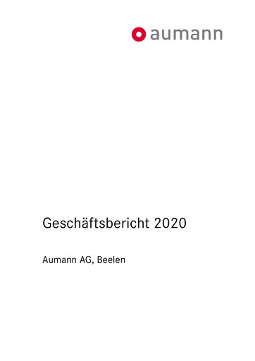 Thumbnail Aumann AG Annual Report 2020