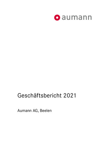 Thumbnail Aumann AG Annual Report 2021
