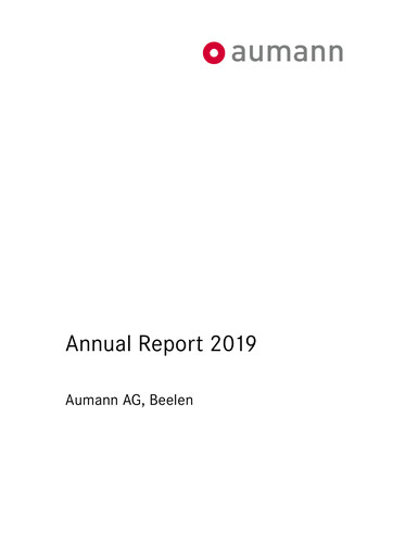 Miniature Aumann AG Rapport annuel 2019