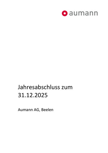 Vorschaubild Aumann AG Finanzmitteilung 2025