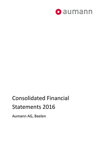Miniature Aumann AG Bilan financier 2016