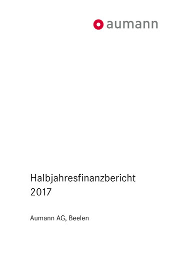 Thumbnail Aumann AG Half-year Report 2017-h1