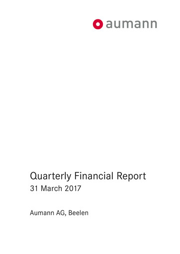 Thumbnail Aumann AG Quarterly Report 2017-q1