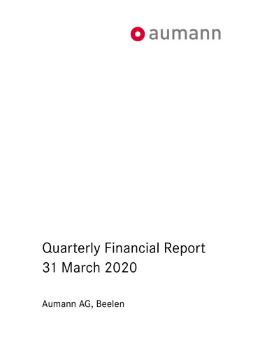 Thumbnail Aumann AG Quarterly Report 2020-q1