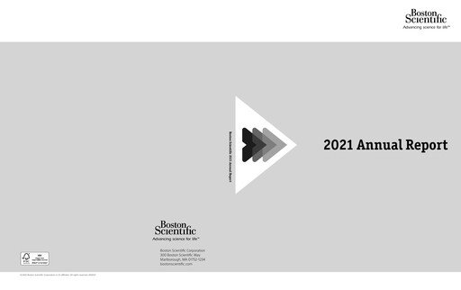 Thumbnail Boston Scientific Annual Report 2021