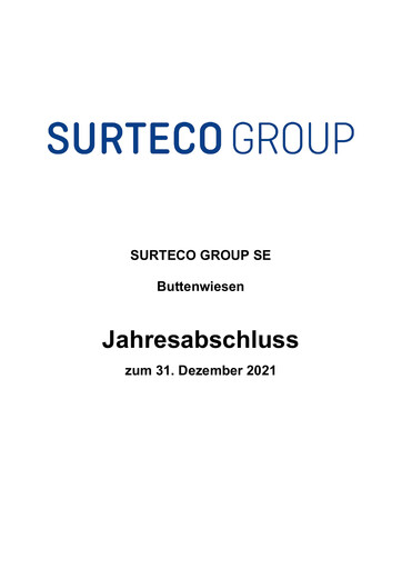 Vorschaubild Surteco Group Finanzmitteilung 2021