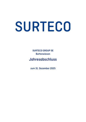 Vorschaubild Surteco Group Finanzmitteilung 2025