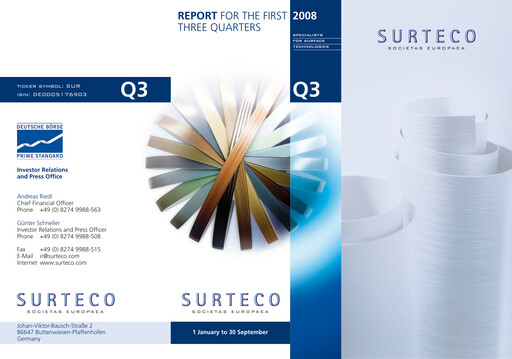 Thumbnail Surteco Group Quarterly Report 2008-q3