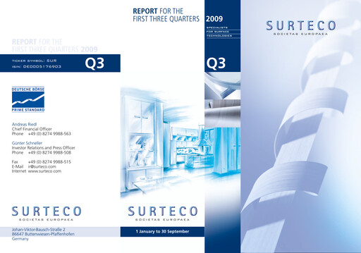 Thumbnail Surteco Group Quarterly Report 2009-q3