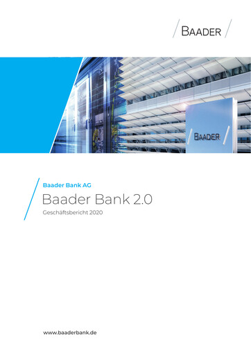 Thumbnail Baader Bank Annual Report 2020