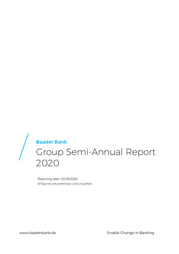 Miniature Baader Bank Rapport semestriel 2020