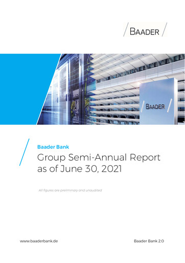 Miniature Baader Bank Rapport semestriel 2021