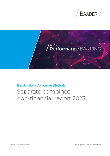 Thumbnail Baader Bank Sustainability Report 2023