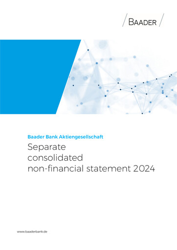 Thumbnail Baader Bank Sustainability Report 2024