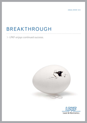 Miniature LPKF Laser & Electronics Rapport annuel 2010