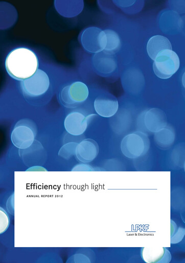 Miniature LPKF Laser & Electronics Rapport annuel 2012