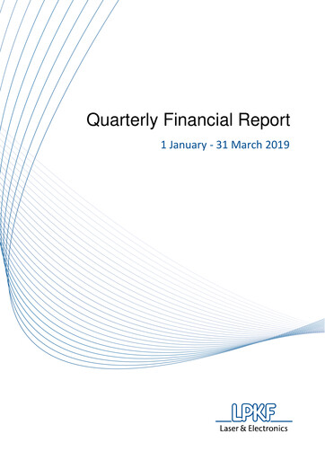 Thumbnail LPKF Laser & Electronics Quarterly Report 2019-q1