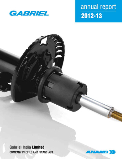 Thumbnail Gabriel India Annual Report 2012-2013