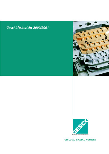 Thumbnail Gesco SE Annual Report 2000-2001