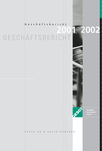 Thumbnail Gesco SE Annual Report 2001-2002