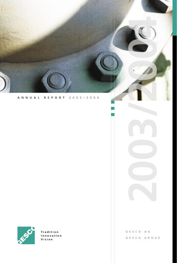 Vorschaubild Gesco SE Jahresbericht 2003-2004