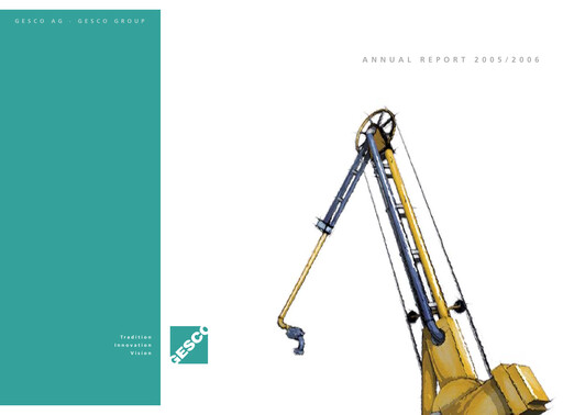 Vorschaubild Gesco SE Jahresbericht 2005-2006