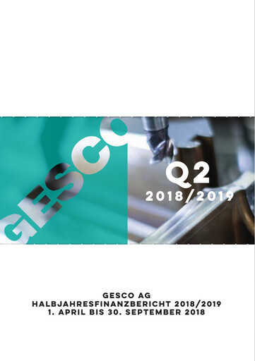 Thumbnail Gesco SE Half-year Report 2018-h1