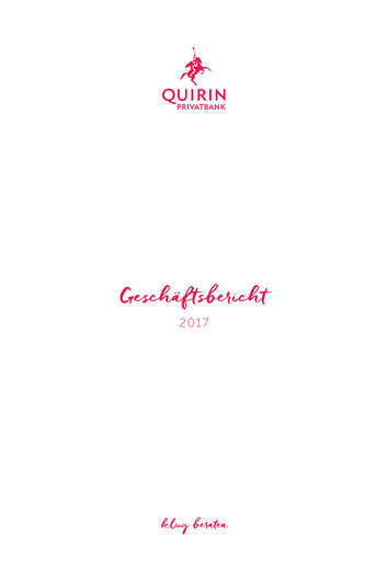 Thumbnail Quirin Privatbank Annual Report 2017
