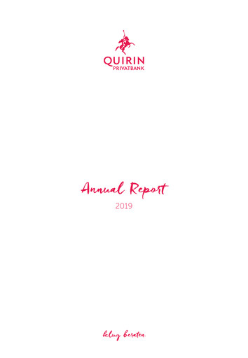 Thumbnail Quirin Privatbank Annual Report 2019
