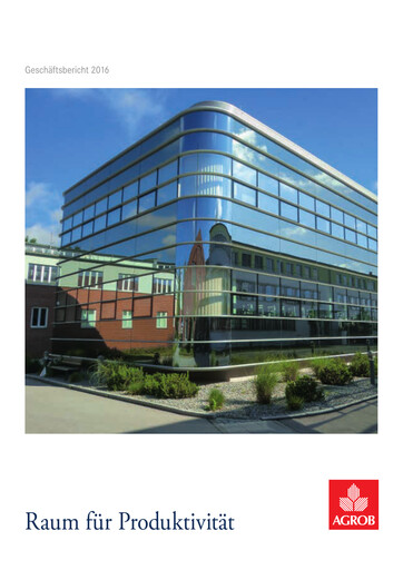 Thumbnail AGROB Immobilien Annual Report 2016