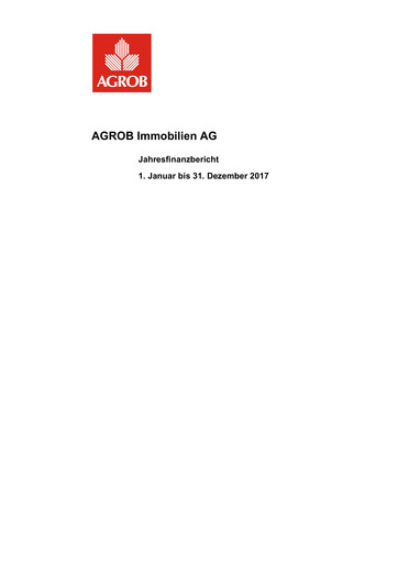 Thumbnail AGROB Immobilien Financial Report 2017