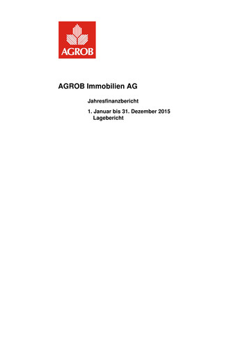 Thumbnail AGROB Immobilien Financial Statement 2015