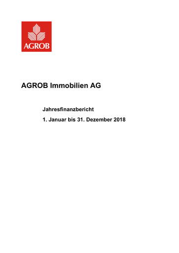 Thumbnail AGROB Immobilien Financial Statement 2018