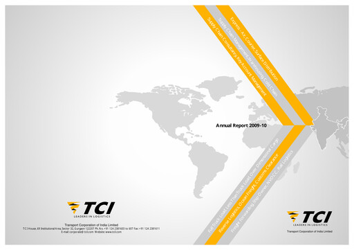 Thumbnail Transport Corporation of India
 Annual Report 2009-2010