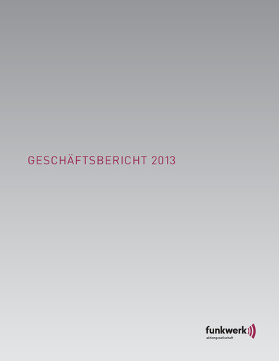 Vorschaubild Funkwerk AG Jahresbericht 2013