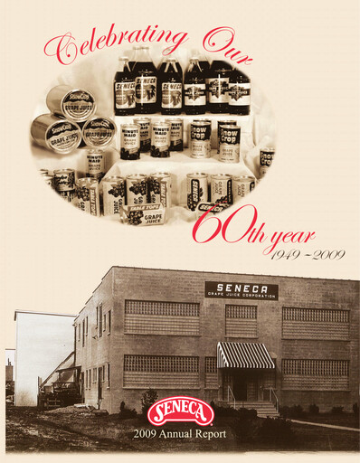 Thumbnail Seneca Foods
 Annual Report 2009