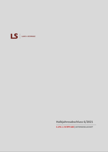 Miniature Lang & Schwarz Rapport semestriel 2021-h1