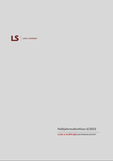 Miniature Lang & Schwarz Rapport semestriel 2022-h1