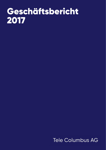 Thumbnail Tele Columbus Annual Report 2017