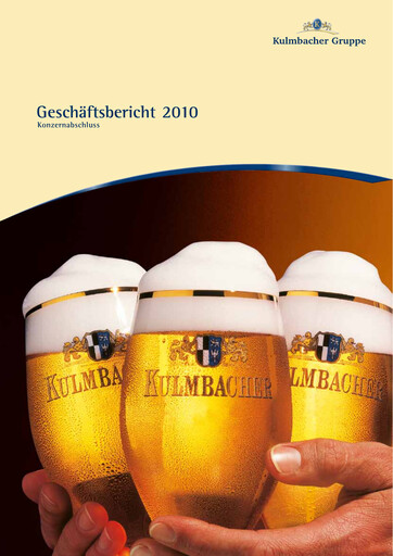 Miniature Kulmbacher Brauerei Rapport annuel 2010